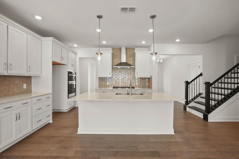 Spacious Kitchen with an Island