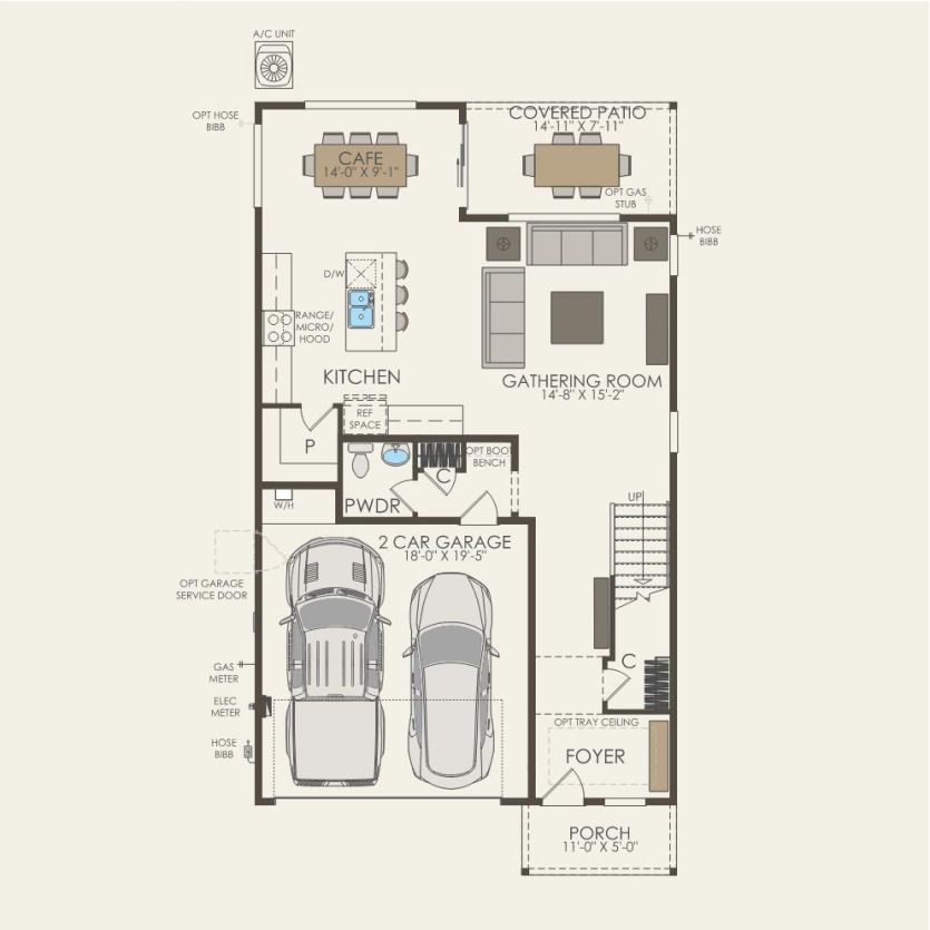 First Floor 3 br / 2.5 ba