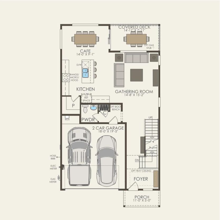 First Floor 3 br / 2.5 ba