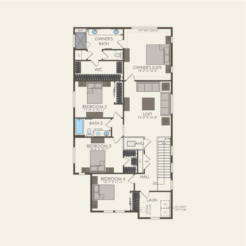 Second Floor 4 br / 2.5 ba