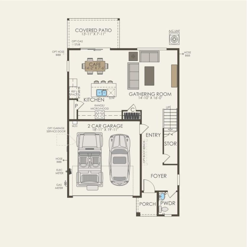 First Floor 3 br / 2.5 ba