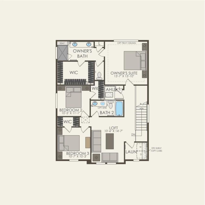 Second Floor 3 br / 2.5 ba