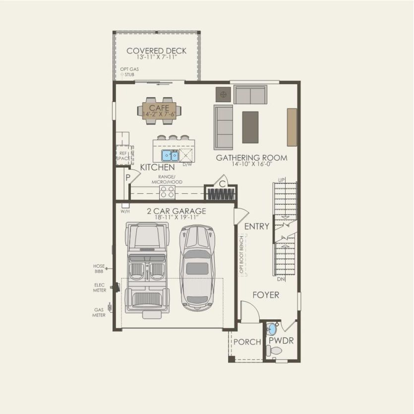 First Floor 3 br / 2.5 ba