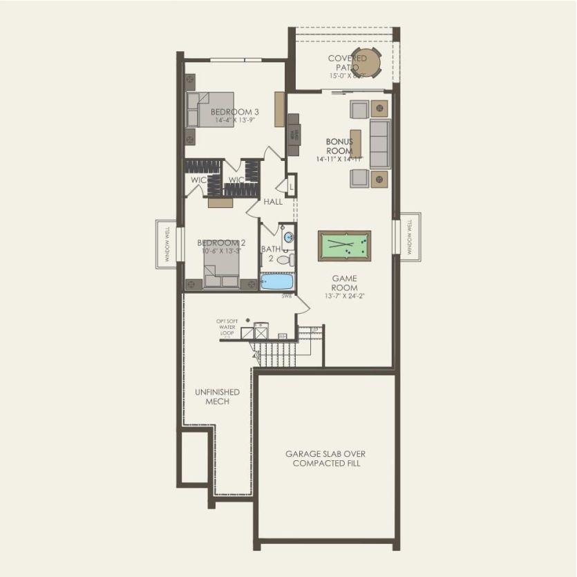 First Floor 3 br / 2.5 ba