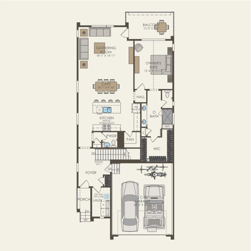 Second Floor 3 br / 2.5 ba