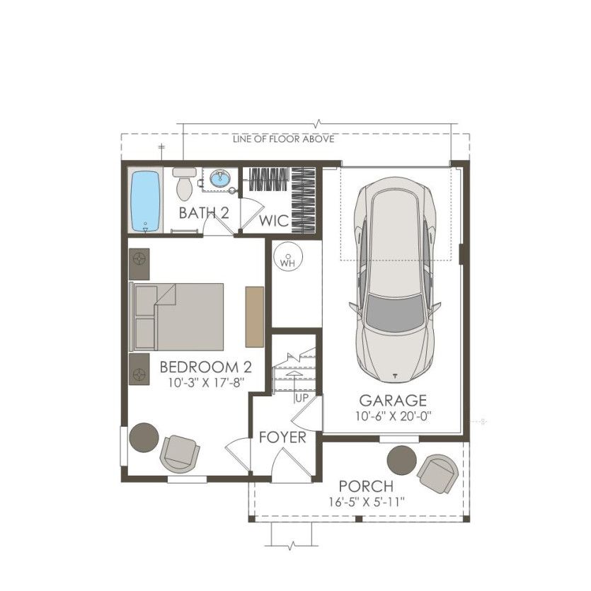 First Floor 2 br / 2 ba