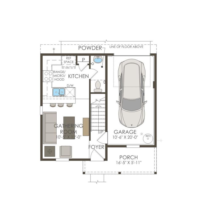 First Floor 2 br / 1.5 ba