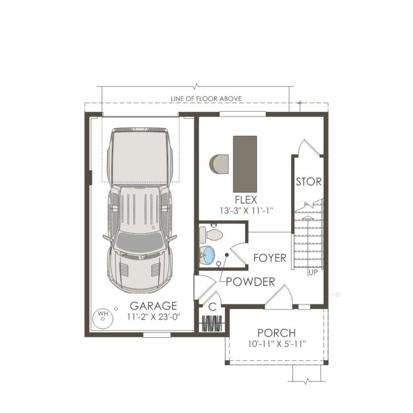 First Floor 2 br / 2.5 ba
