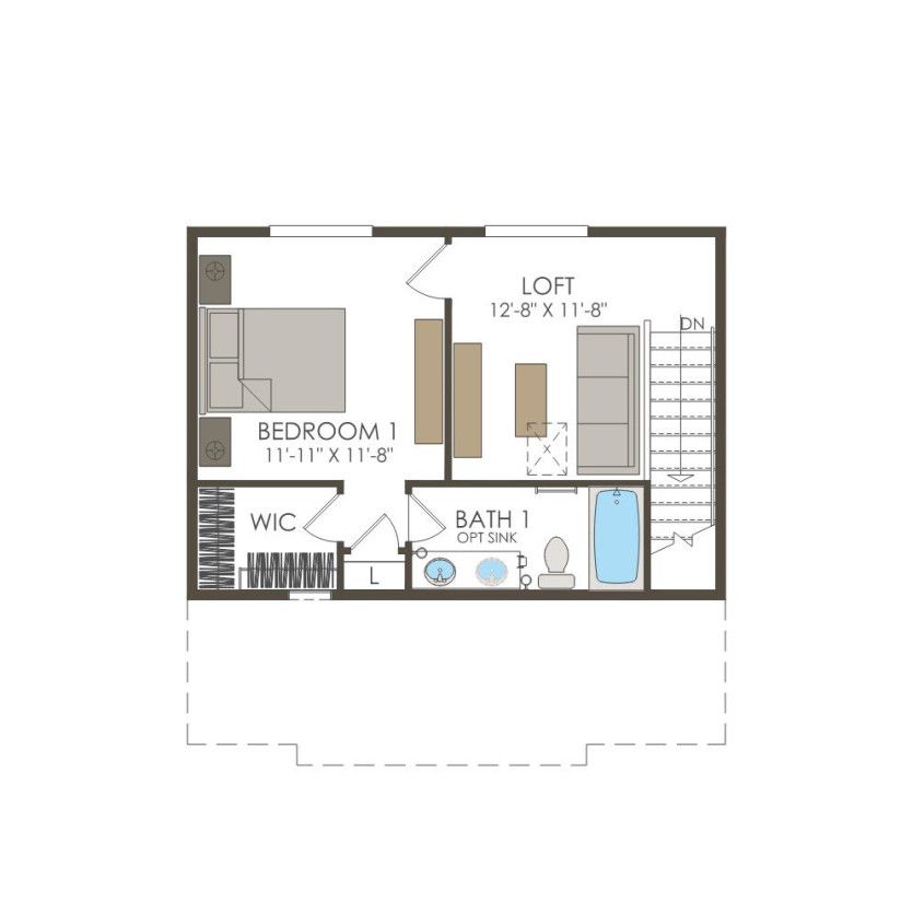 Third Floor 2 br / 2.5 ba