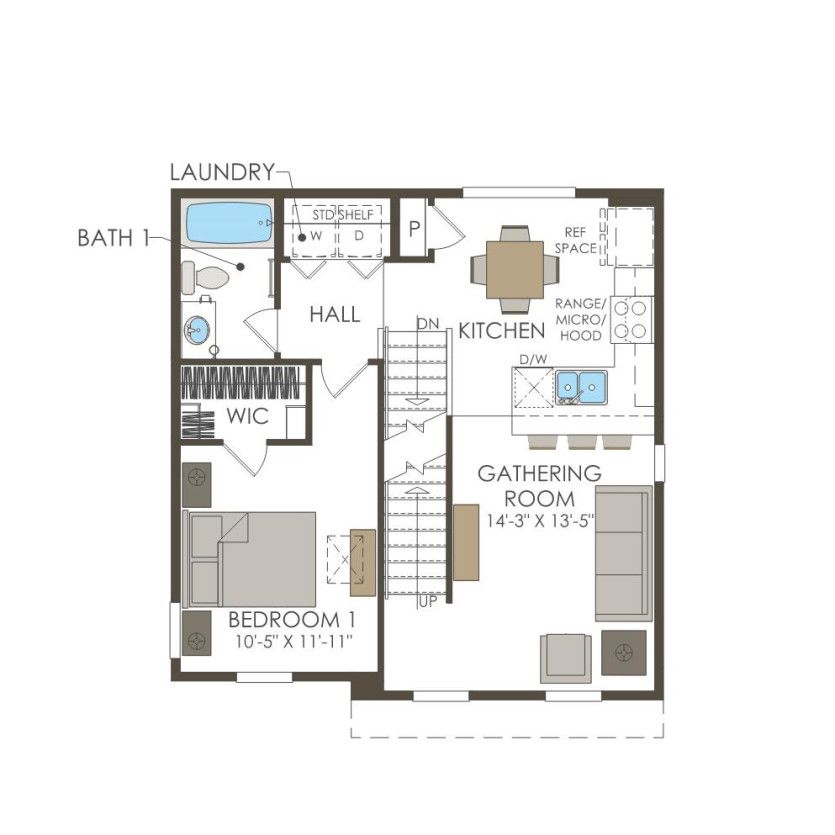 Second Floor 3 br / 2.5 ba