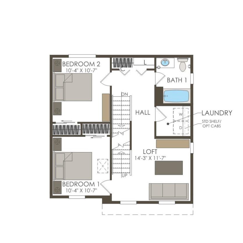 Second Floor 4 br / 2.5 ba