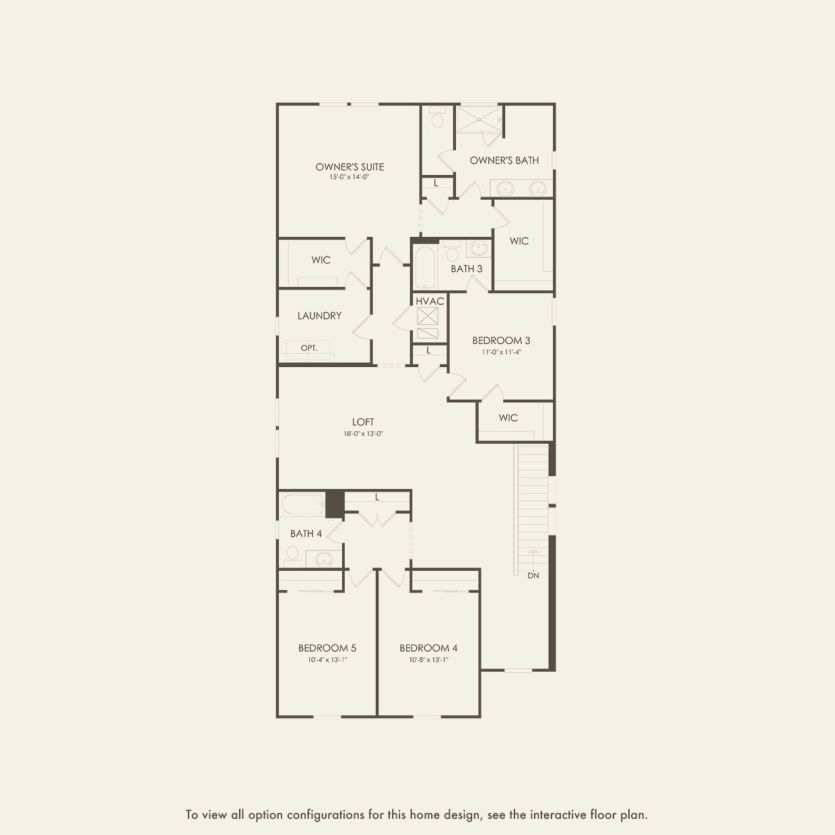 Second Floor 5 br / 4 ba