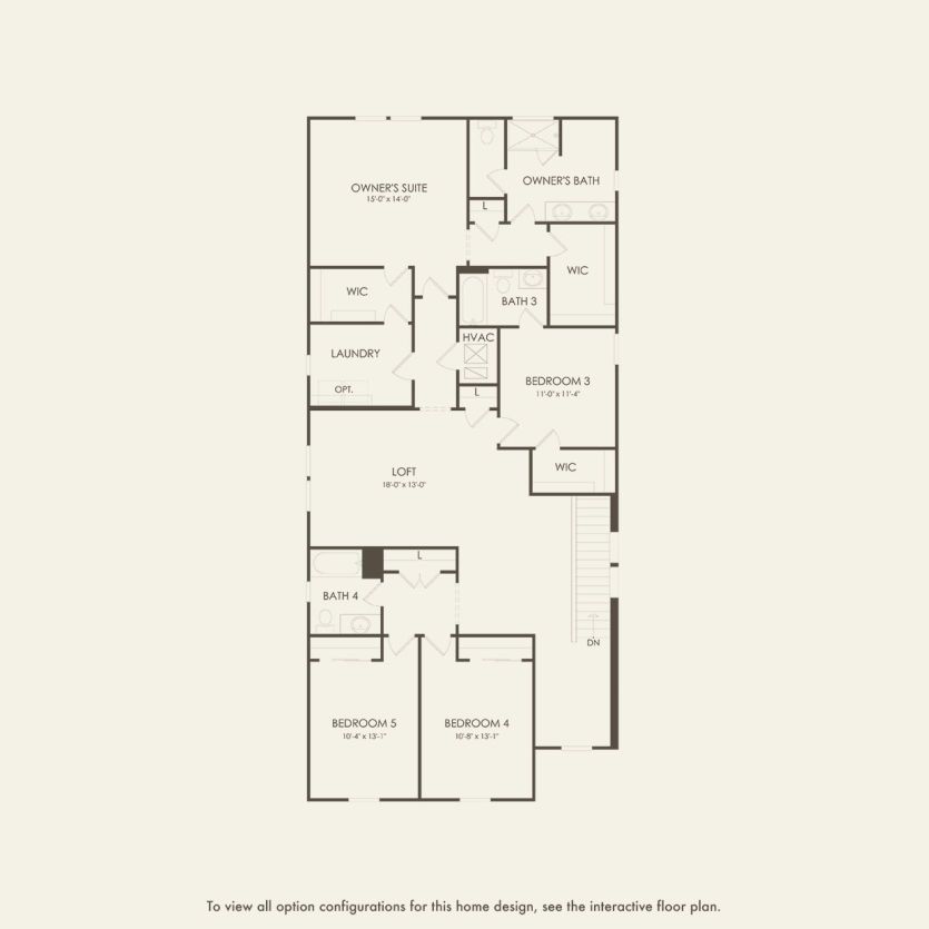 Second Floor 5 br / 4 ba