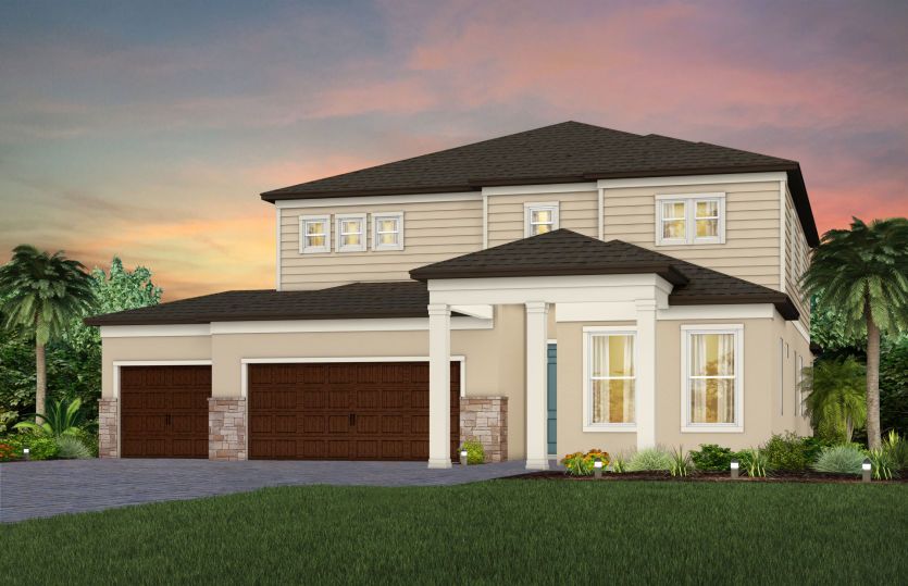 Serena 3-Car floor plan
