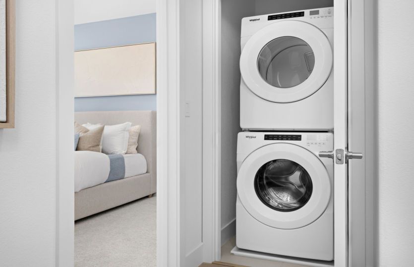 Laundry room just off the bedrooms