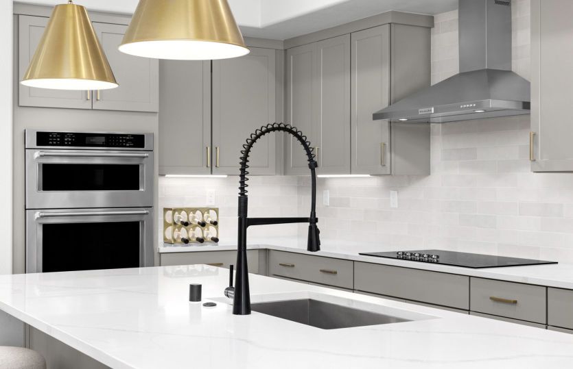 Designer selected finishes and decorative lighting
