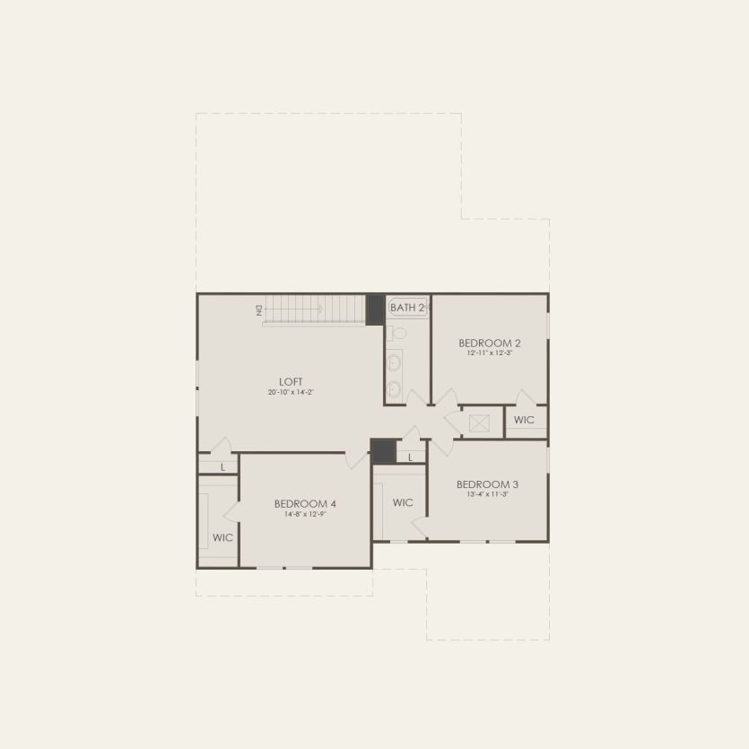 Second Floor 4 br / 2.5 ba