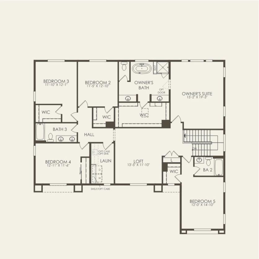Second Floor 6 br / 4 ba