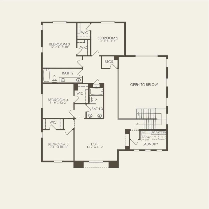 Second Floor 5 br / 3.5 ba