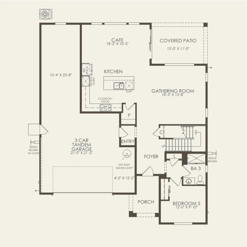 First Floor 5 br / 3 ba