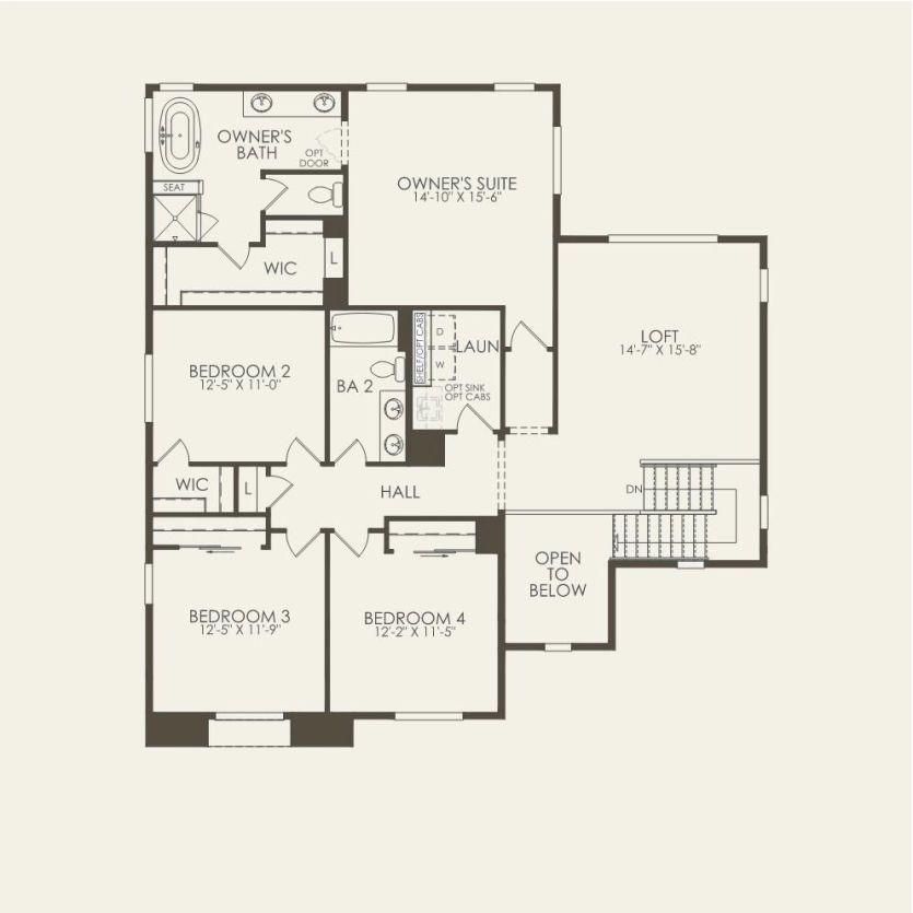 Second Floor 5 br / 3 ba