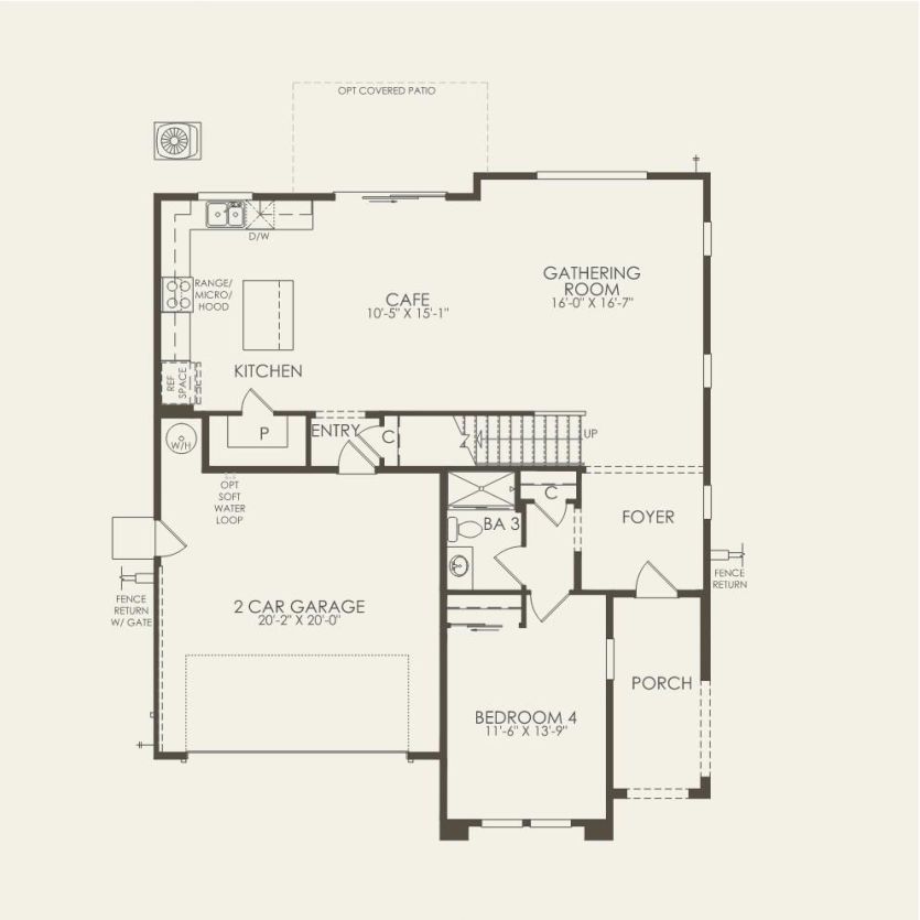 First Floor 4 br / 3 ba