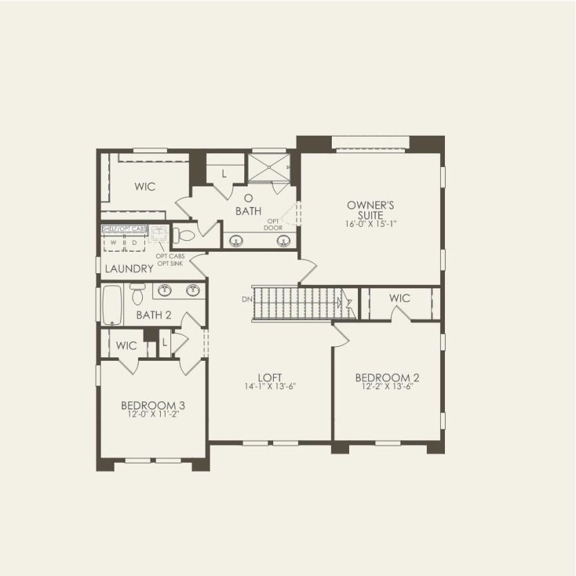 Second Floor 4 br / 3 ba
