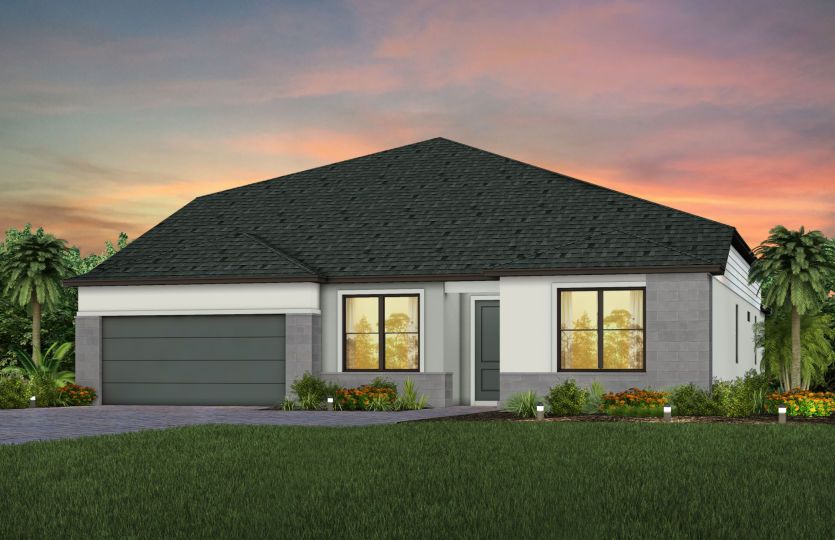 Exterior MD1 with stone