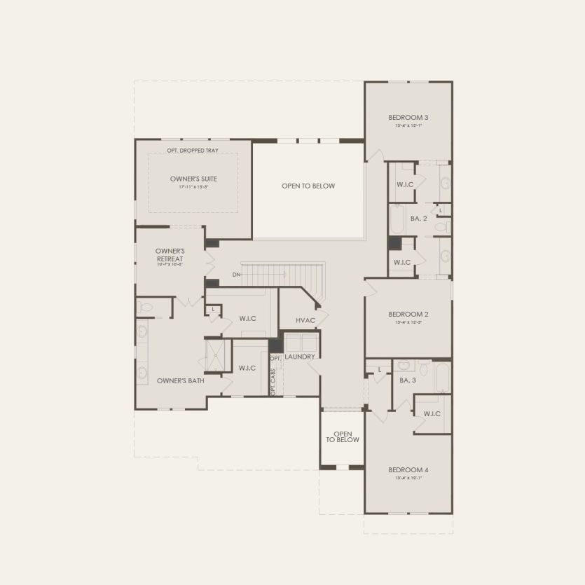 Second Floor 4 br / 3 ba