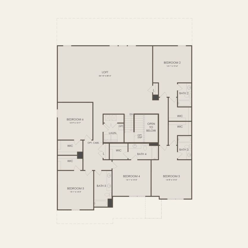 Second Floor 6 br / 5 ba