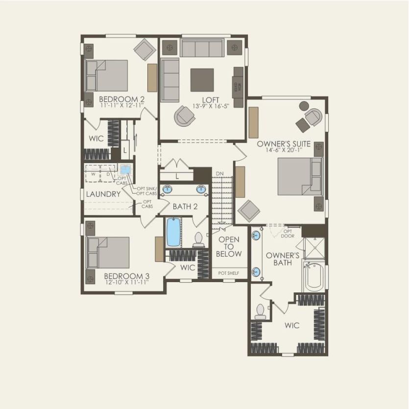 Second Floor 5 br / 3.5 ba