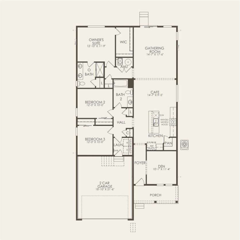 First Floor 3 br / 2 ba