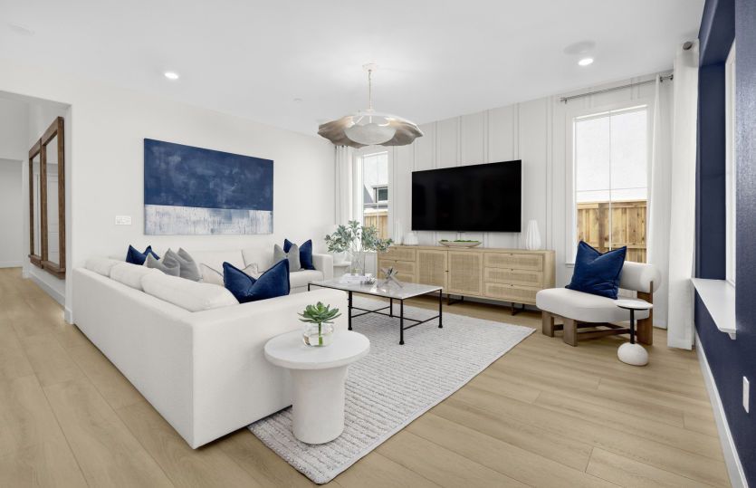 Sunlit gathering room