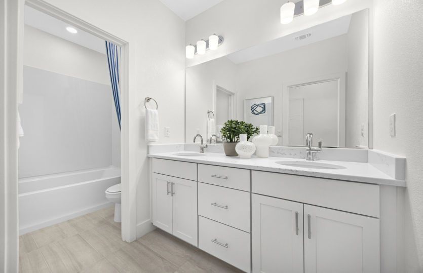 Bathroom 3 with dual vanity