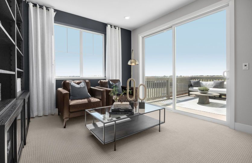 Bedroom 2 with balcony access