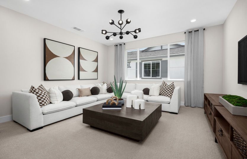 Loft space - perfect for family movie nights