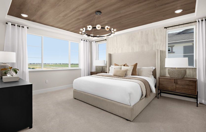 Owner's suite with views of the lake
