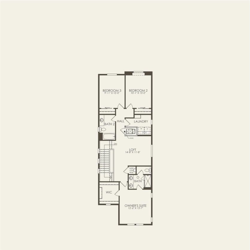 Second Floor 3 br / 2.5 ba