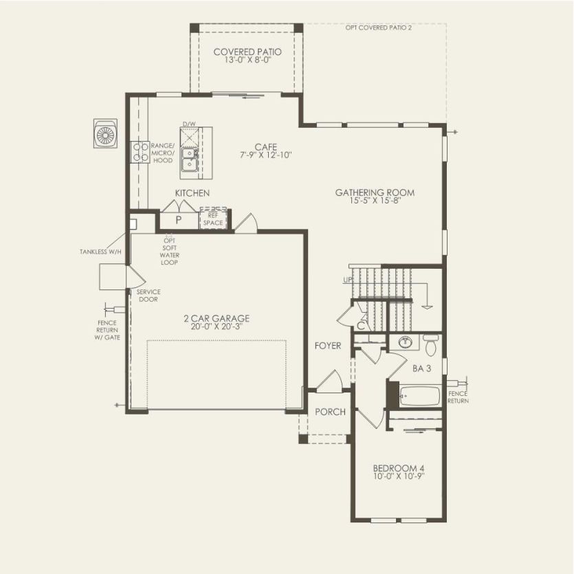First Floor 4 br / 3 ba
