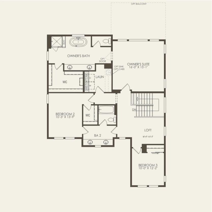 Second Floor 4 br / 3 ba