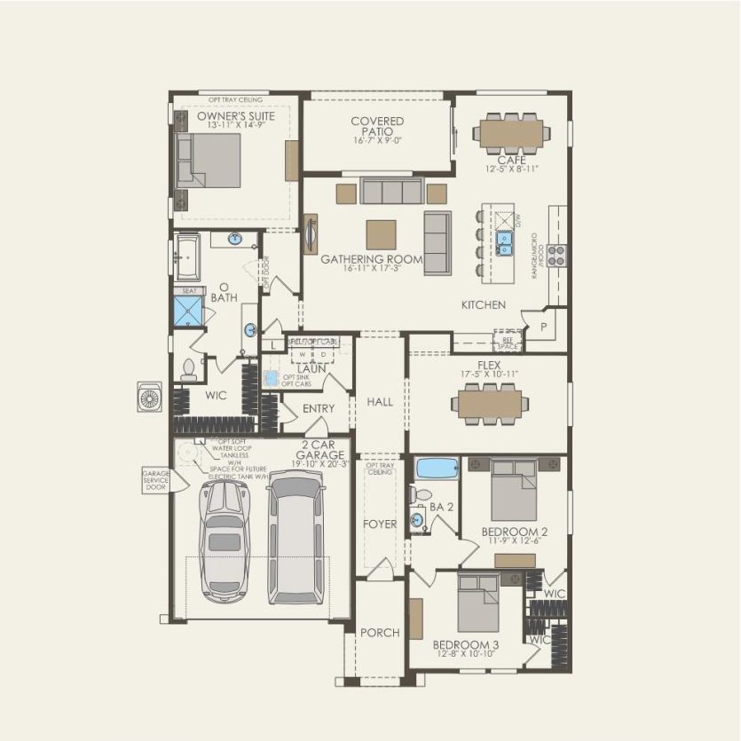 First Floor 3 br / 2 ba