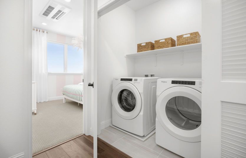 Convenient laundry area