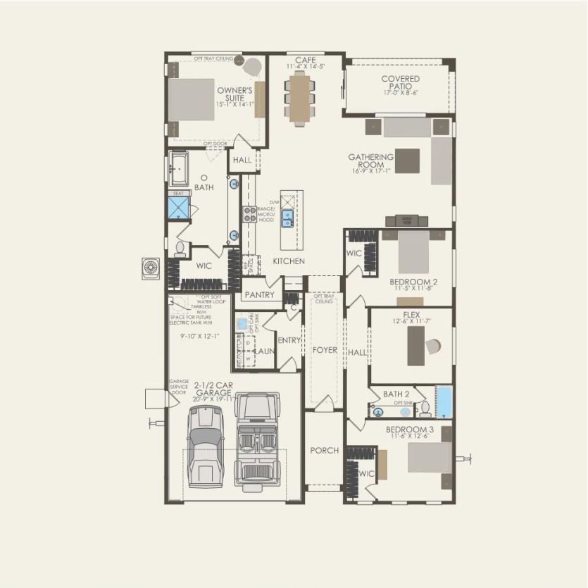 First Floor 3 br / 2 ba