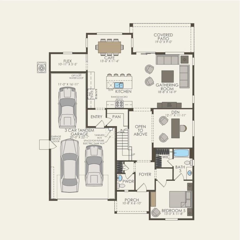 First Floor 5 br / 3.5 ba