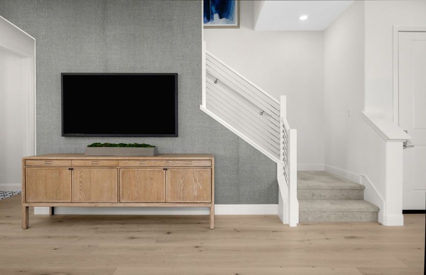 Entertainment center in gathering room