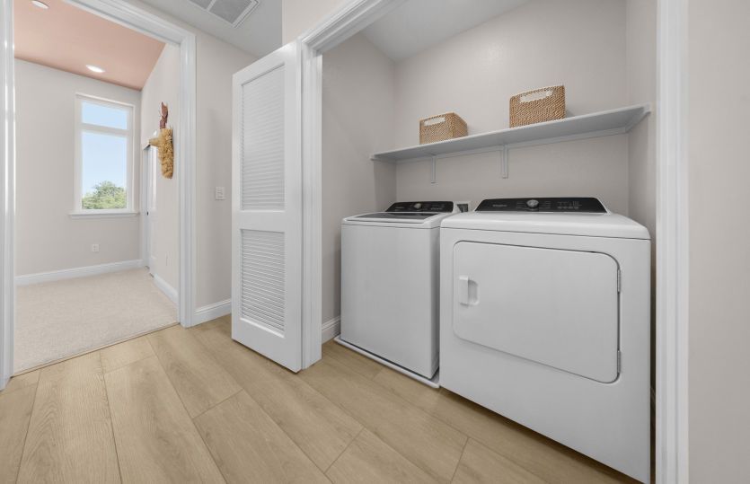 Conveniently located laundry area
