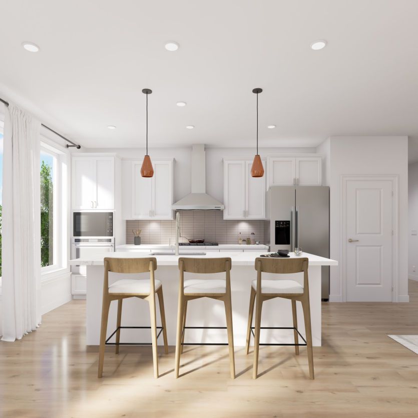 Sunlit spacious kitchen