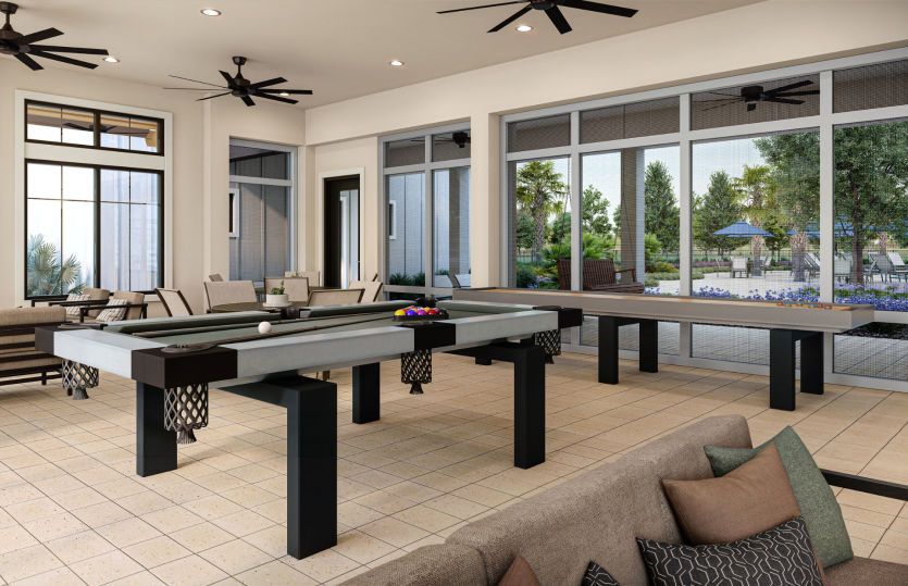 Screened in Game Room