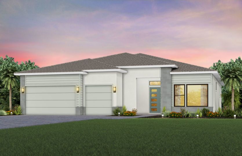 Exterior MD3 with stone