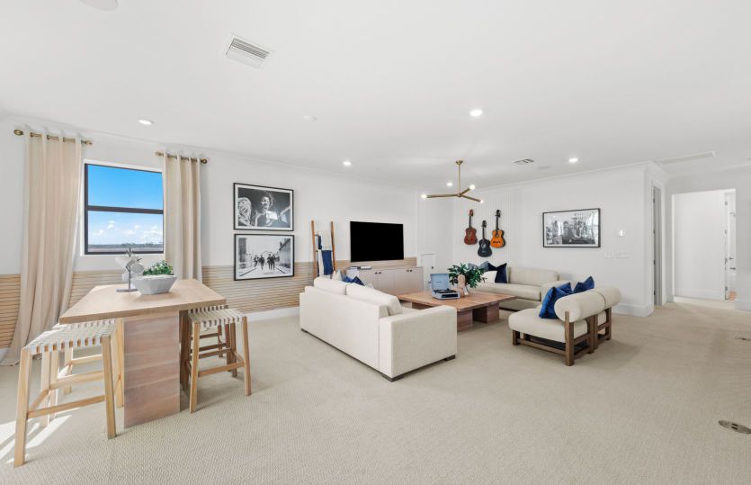 This loft space is perfect for hosting family or friends